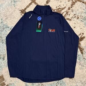 NWT Ralph Lauren RLX Womens Wicking Golf 1/4 Zip Size Small Navy PGA Tour